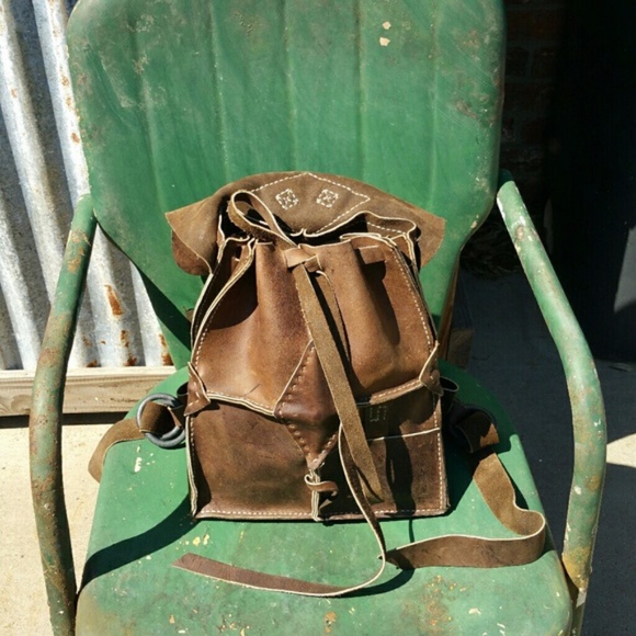 Waltzing Matilda Free People Leather Backpack - Picture 3 of 4